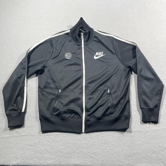 Vintage NIKE EYBL Men Size XL HBR Full Zip Track Jacket Basketball Black Y2K‎ - Picture 1 of 11